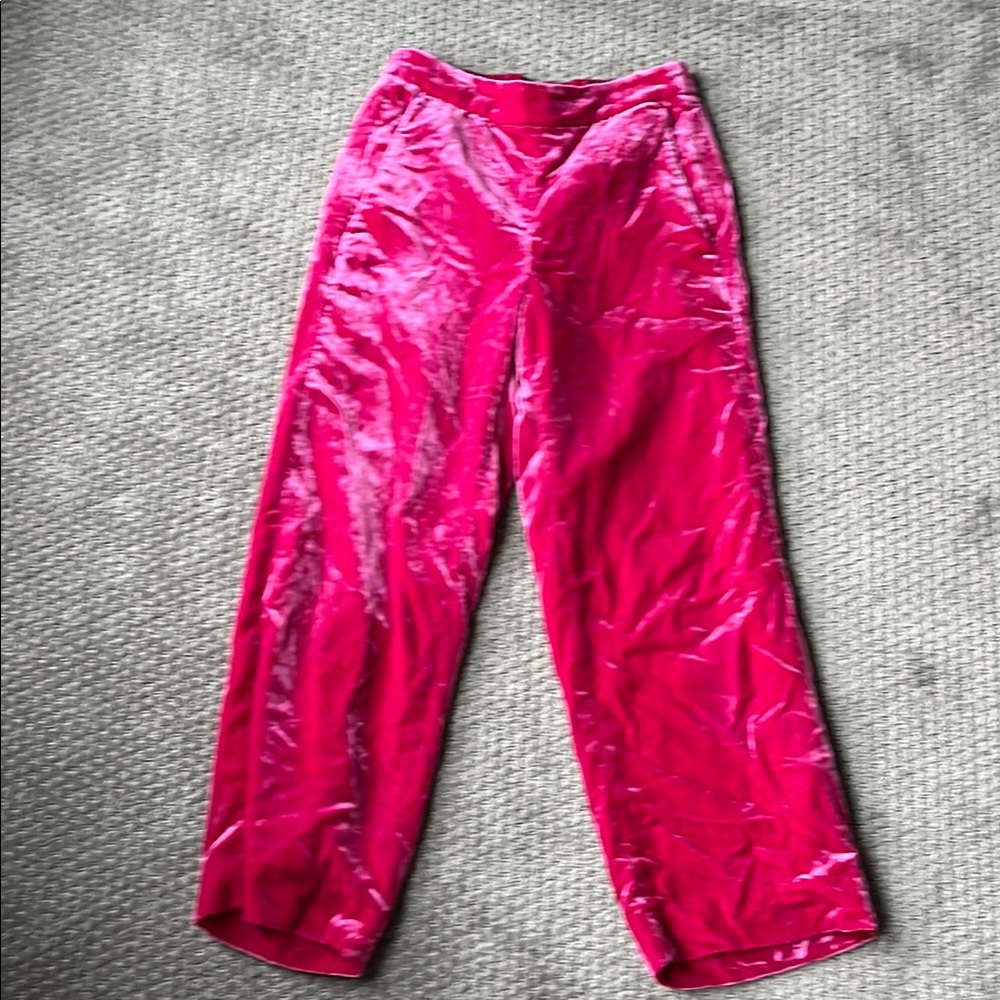 J. Crew Pink Satin Casual Pants